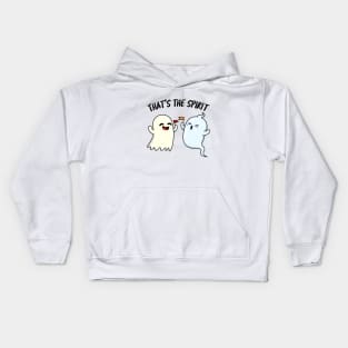 That's The Spirit Cute Ghost Pun Kids Hoodie